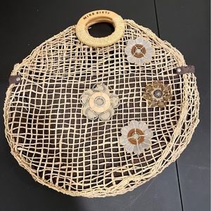 MISS SIXTY Weave Purse with Flower Decor